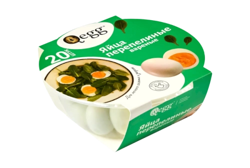 Яйцо вареное перепелиное 20 шт.