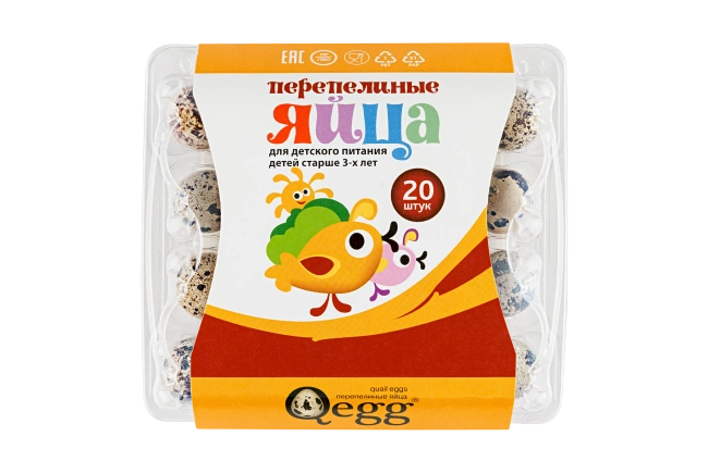 Яйцо перепелиное для детского питания детей старше 3-х лет 20 шт.