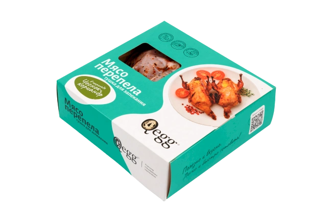 Тушка перепела в маринаде «Чеснок-Кориандр» в пакете для запекания охл., 500гр