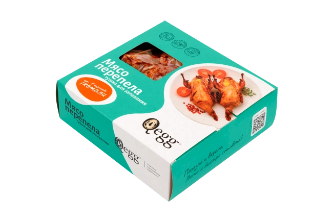 Тушка перепела в маринаде «Ткемали» в пакете для запекания охл., 500 г