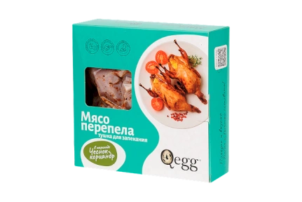 Тушка перепела в маринаде «Чеснок-Кориандр» в пакете для запекания охл., 500гр